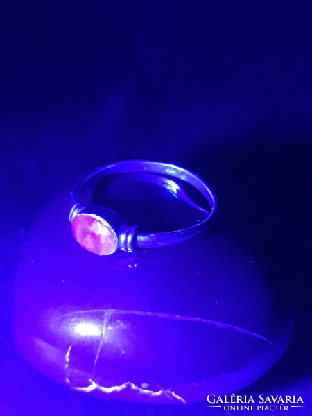 Rubin köves ezüst gyűrű - 57- es méret