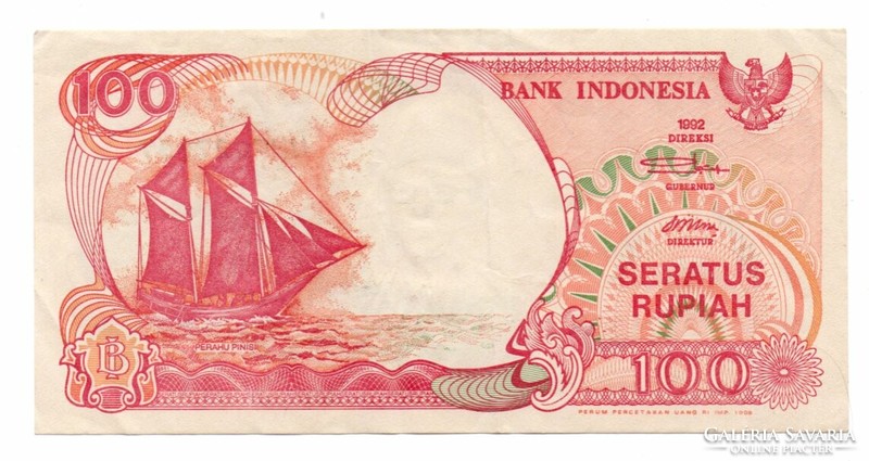 100     Rúpia    1992       Indonézia
