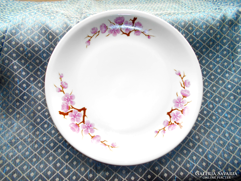 Alföldi   porcelán barackfa virágos  tányér