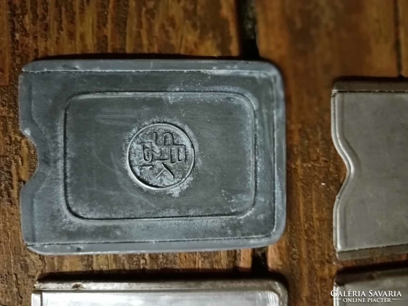 Bsk rt. Aluminum ID card holder, mid-20th century, in good condition