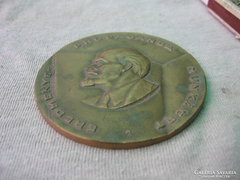 Old bronze Lenin plaque