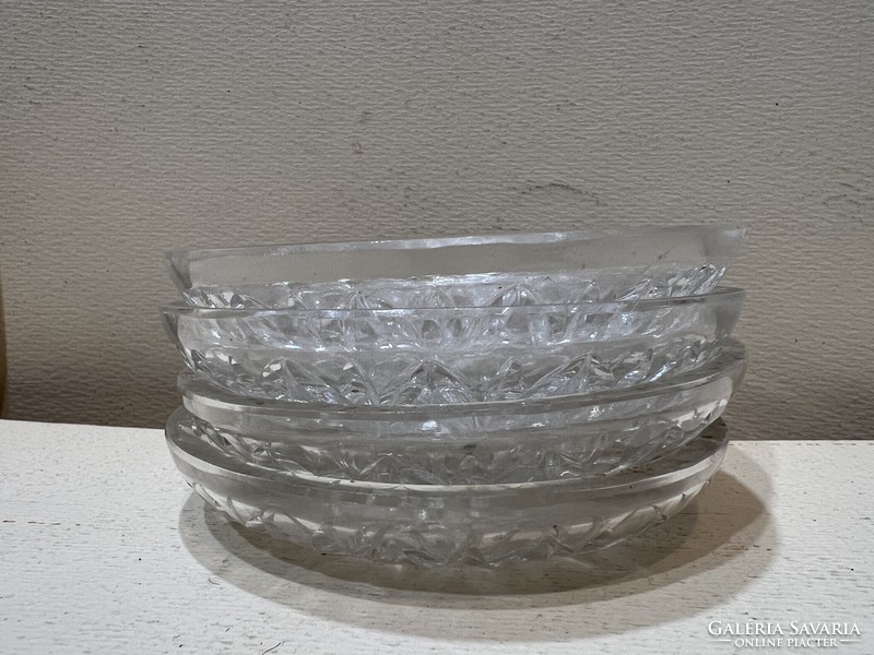 Glass salad bowls, 4 pieces, 10 cm in size. 4554