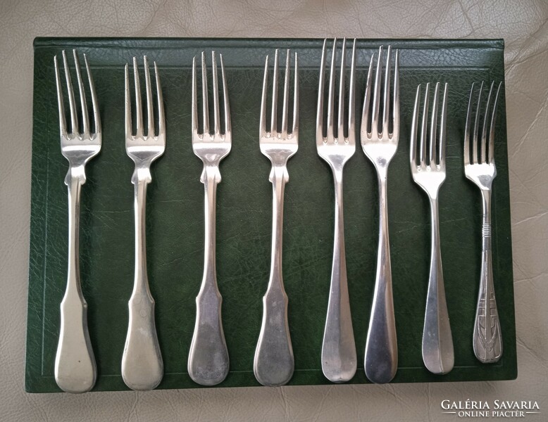 Antique 14 piece berndorf alpaca art nouveau cutlery set (