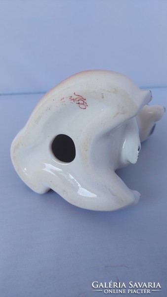 Lomonoszov USSR porcelán medve