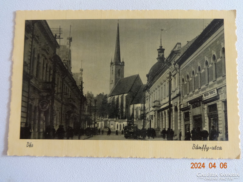 Old Weinstock post-clean postcard: dés, Bánffy-utca