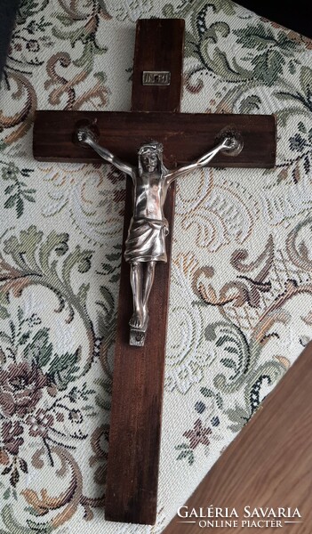 Wooden crucifix 30.5 cm x 15 cm from 1952