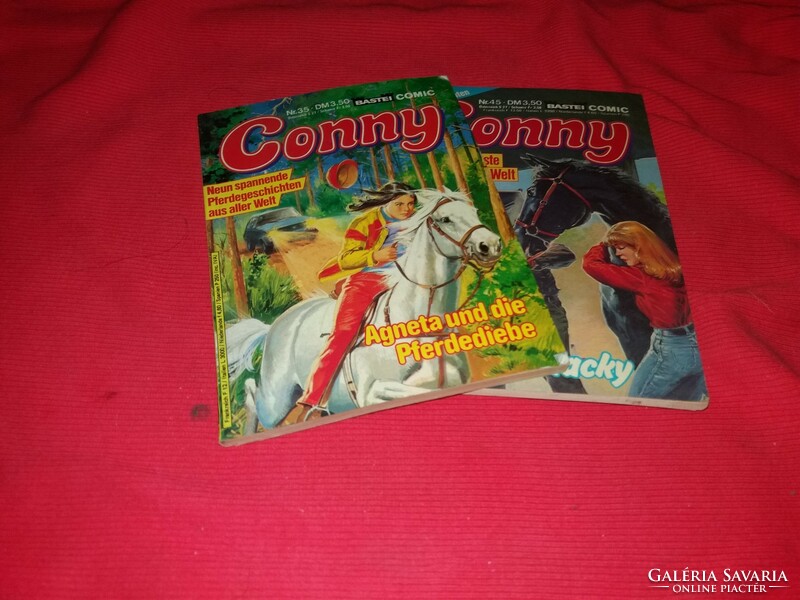 Régi német nyelvű CONNY lovas képregény az 1980's évekből egyben a képek szerint