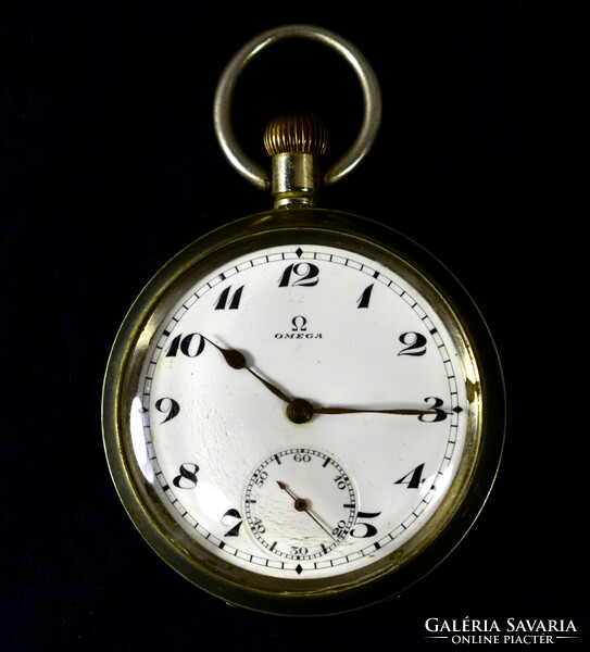 Omega double cover old pocket watch! It works!