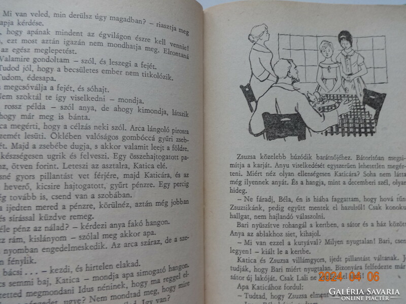 Szinnyei Júlia: Erdészház - régi, ritka pöttyös könyv Rogán Ágnes rajzaival (1964)