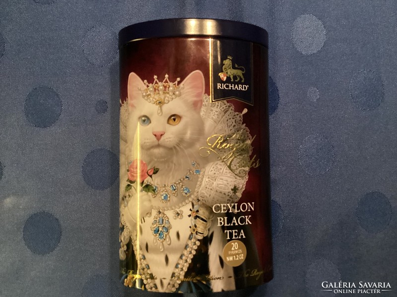 Angol fém teás doboz Richárd Royal Cats cica/macska/cat
