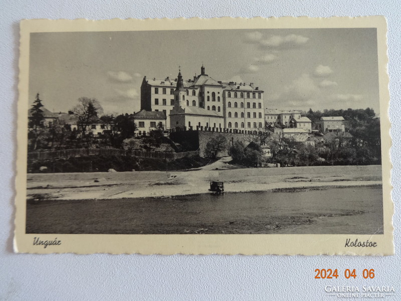 Old Weinstock postmark postcard: Ungvár, monastery