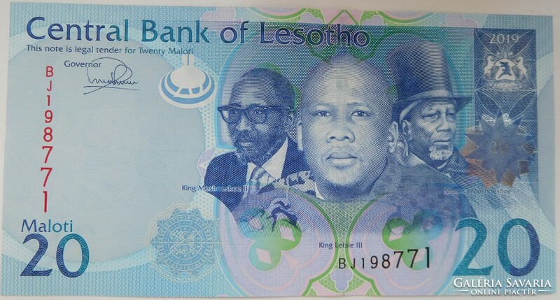 Lesotho 20 maloti 2019 UNC