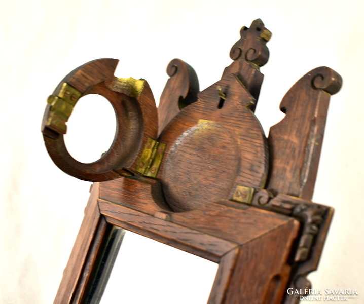 Around 1900 antique mirror insert pocket watch stand!