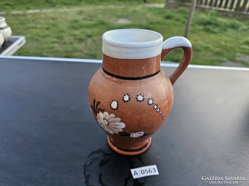 A0563 flower pattern ceramic jug 16 cm