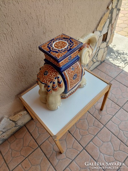 Huge, flawless, oriental ceramic flowerpot.