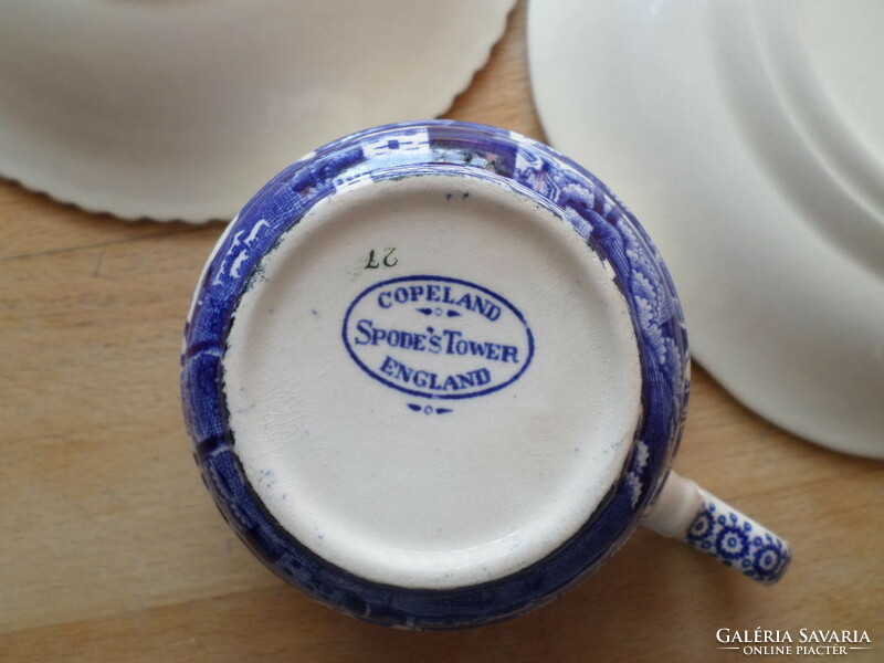 English copeland spode porcelain cup set