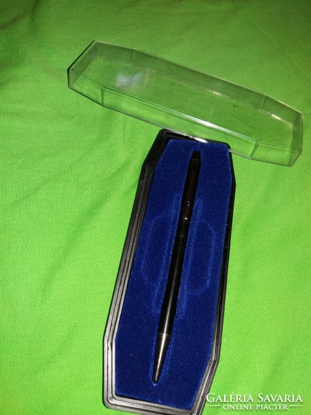 Retro Hungarian stationery manufacturer Pevdi metal covered ballpoint pen with box in good condition as shown in the pictures