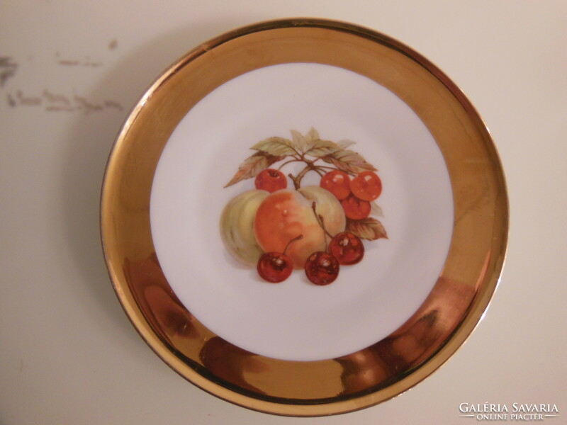 Plate - Bavarian - 18 cm - gilded - not worn - perfect