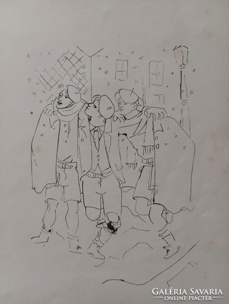 Jean cocteau 'les enfants terribles' original art-deco lithograph 1930's