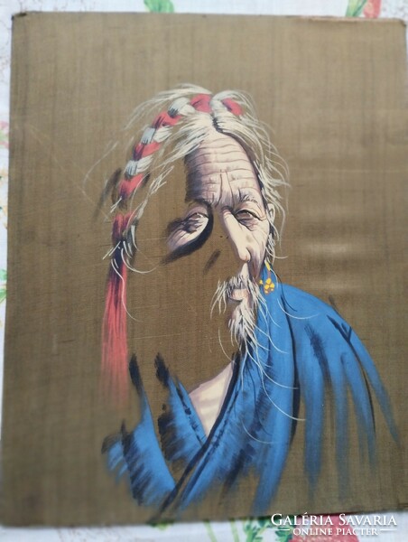 Indiai selyemfestmény