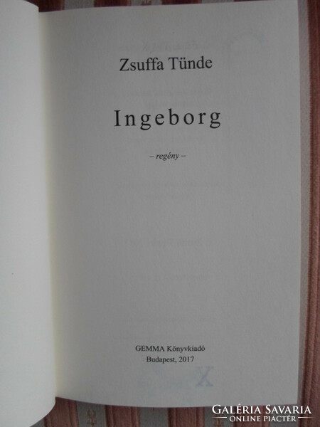 Zsuffa Tünde: Ingeborg (regény; Gemma, 2017)