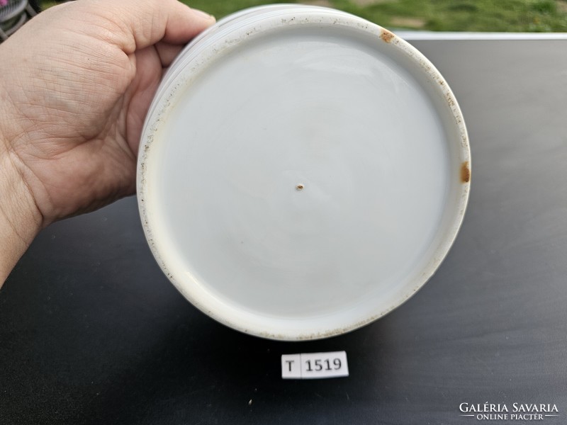 T1519 Retro porcelán sótartó 16x8,5 cm