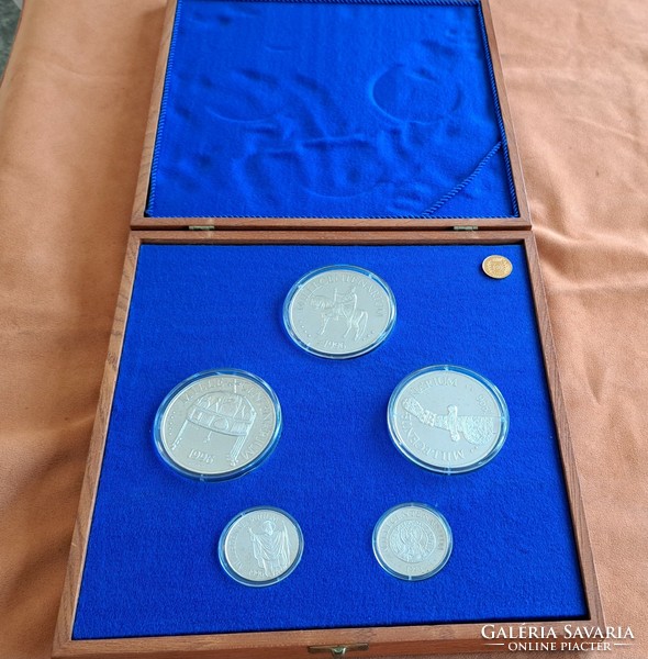 Millecentenàrium 1996 silver 5 medals for sale! 312 grams of 925 sterling silver!