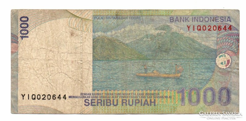 1,000 Rupiah 2,000 Indonesia