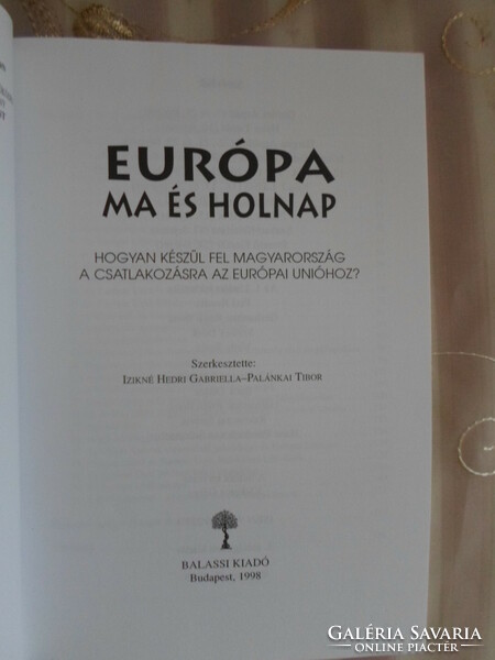 Európa ma és holnap (Balassi, 1998)
