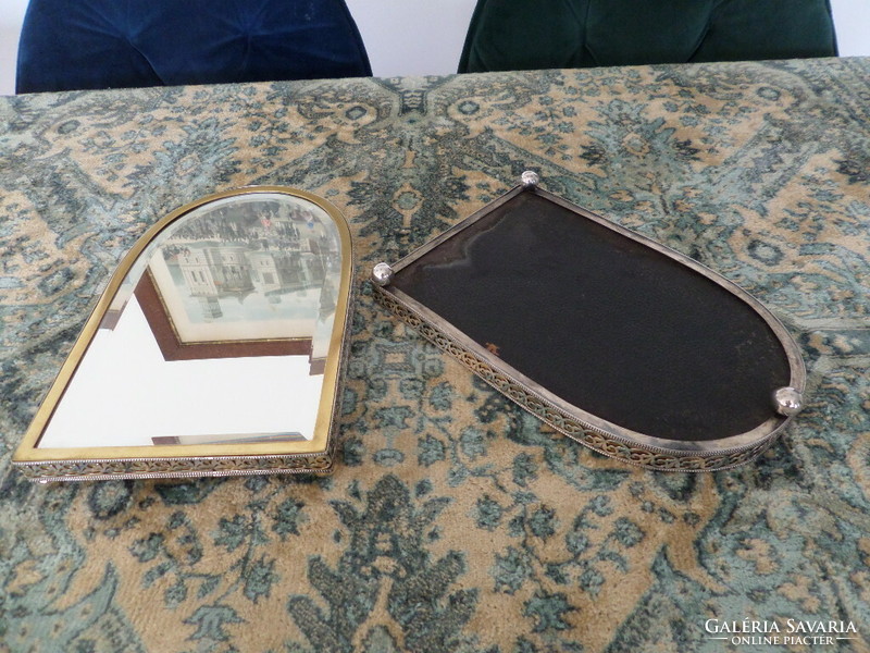 Antik ezüst asztalközép pár / edényalátét
