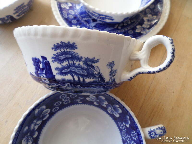 6 db angol Copeland Spode porcelán leveses csésze