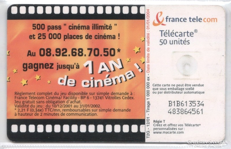 Külföldi telefonkártya 0551 Francia
