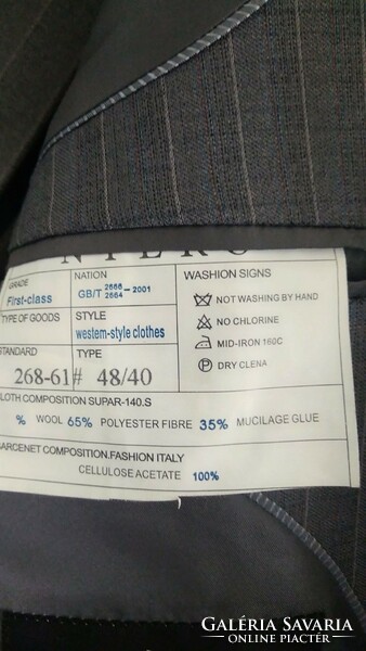 Men's suit, first class rating
