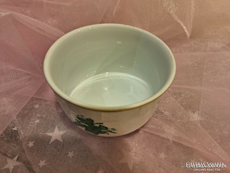 Herend green appony pattern, porcelain sugar bowl.
