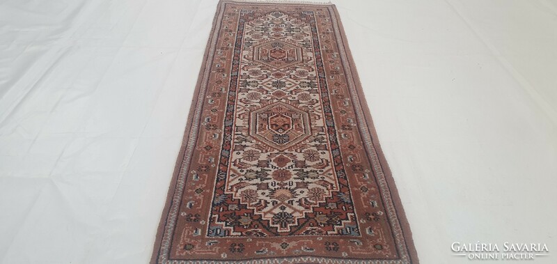 2986 Hindu Bidjár kézi gyapjú perzsa futó szőnyeg 75X200CM Ingyen Futár