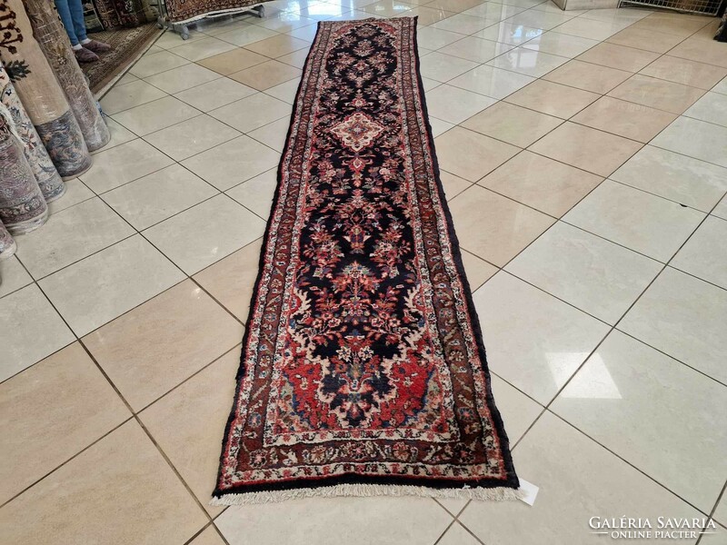 Sarouk 78x390cm kézi csomózású gyapjú perzsa szőnyeg MZ267