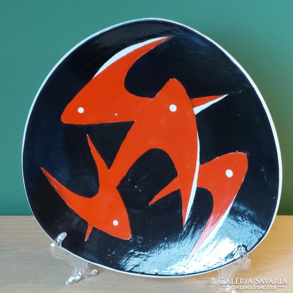 Zsolnay porcelain fish bowl