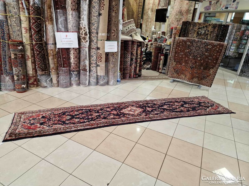Sarouk 78x390cm kézi csomózású gyapjú perzsa szőnyeg MZ267