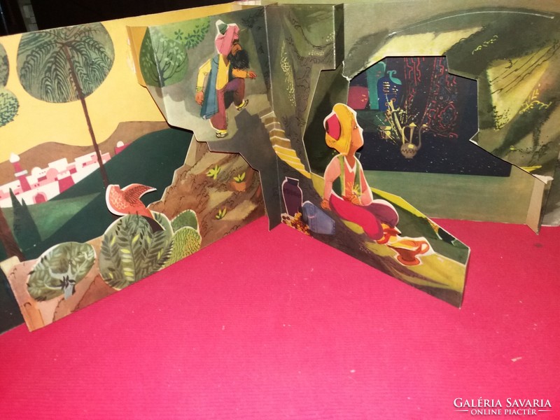 1963. Aladdin and the magic lamp spatial storybook 3d according to the pictures artia