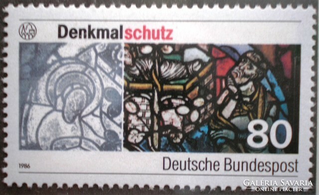 N1291 / Németország 1986 Épületek állagmegóvása bélyeg postatiszta