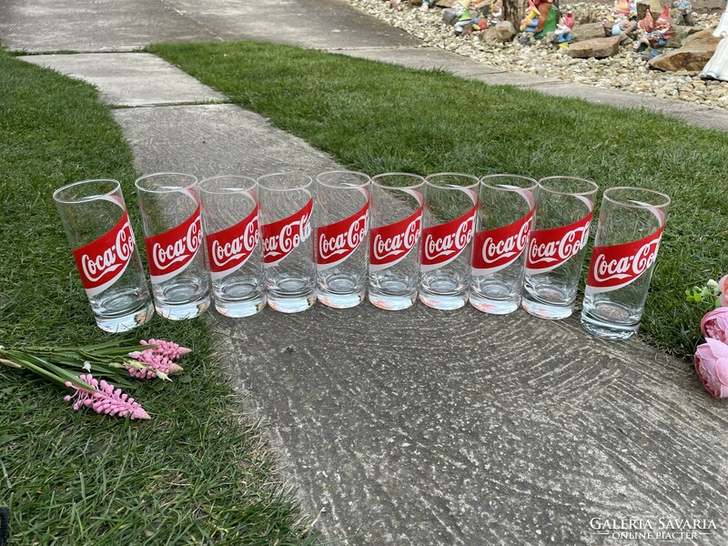 10 pieces of retro coca cola glasses glass for kitchen use nostalgia piece