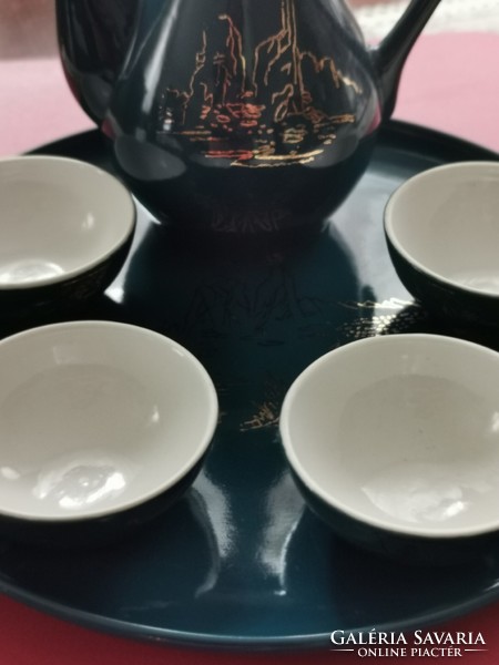 North Korean porcelain tea set