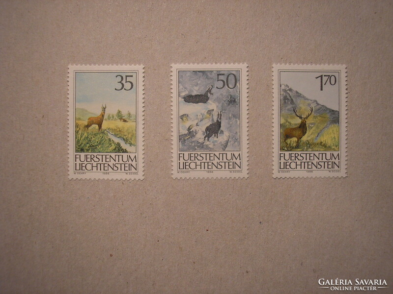 Liechtenstein - fauna, wwf, animals 1986