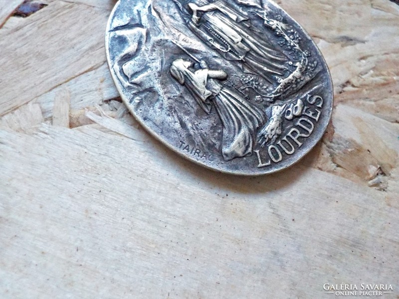 Silver plated religious pendant