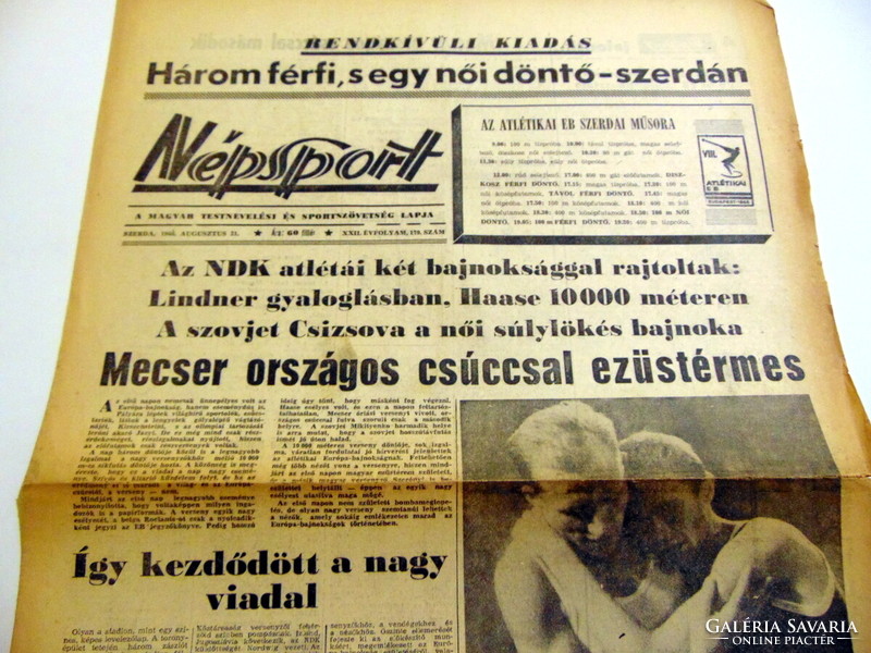 1967 September 4 / folk sport / newspaper - Hungarian / daily. No.: 25756