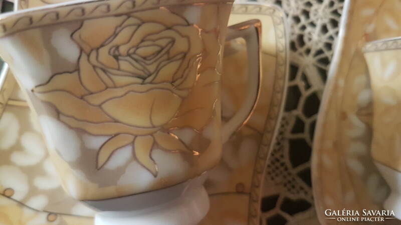 Exclusiv,  kávéskészlet , aranyozott, új  diszdobozban AML Germany  Royal Porcelán-  nagyon szép-