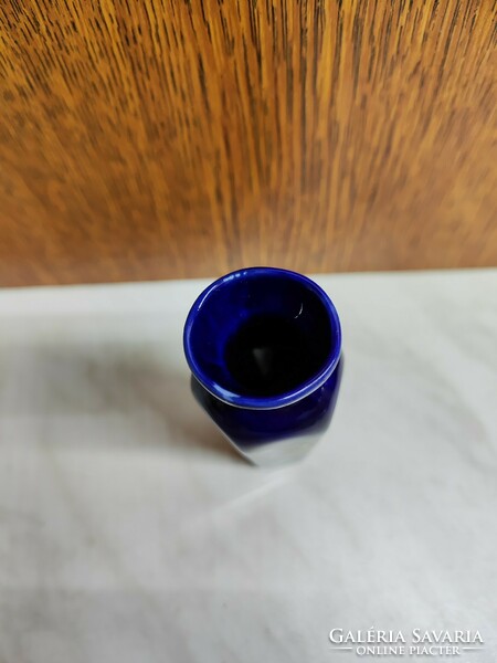 Hollóházi Kobalt kék váza