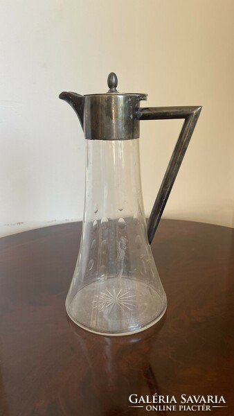 Silver-plated art-deco w&g spout / decanter