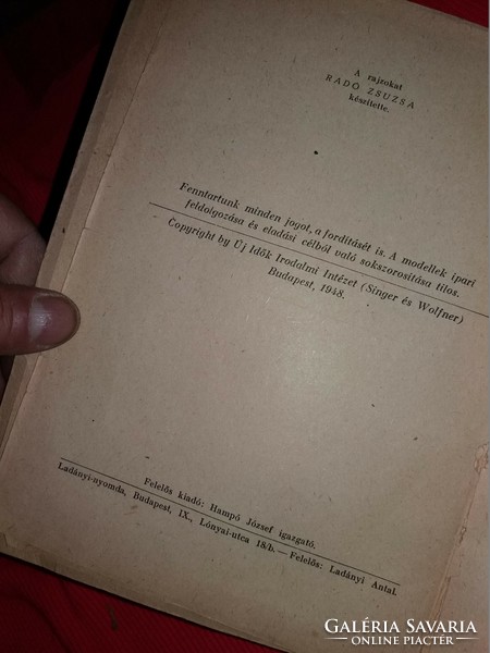 1948. M. Recht Márta :Mit kössek - csipkekötéssel kézimunka könyv a képek szerint