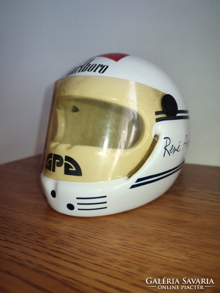 Rene René Arnoux F1 Forma 1 sisak 1:3 kerámia hamutál vintage Italy